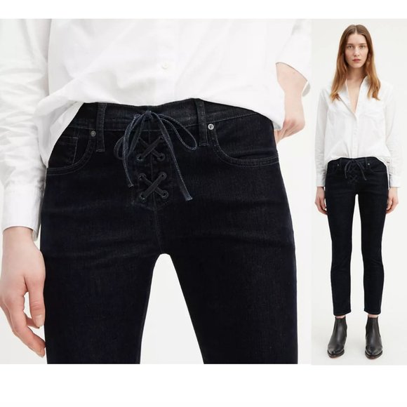 LEVI'S Made & Crafted Lace-up skinny jean NWT - Picture 1 of 11